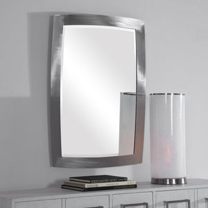 Haskill Brushed Nickel Mirror