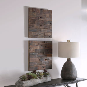 Astern Wood Wall Decor, S/2