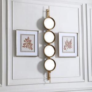 Button Gold Mirror
