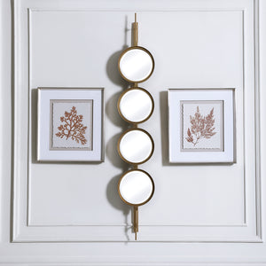 Button Gold Mirror