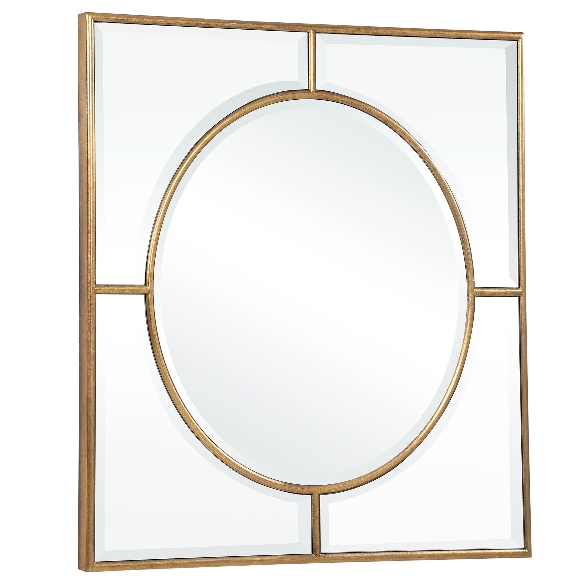 Stanford Gold Square Mirror