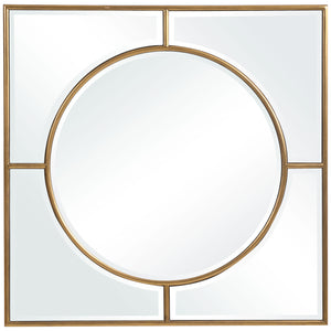 Stanford Gold Square Mirror