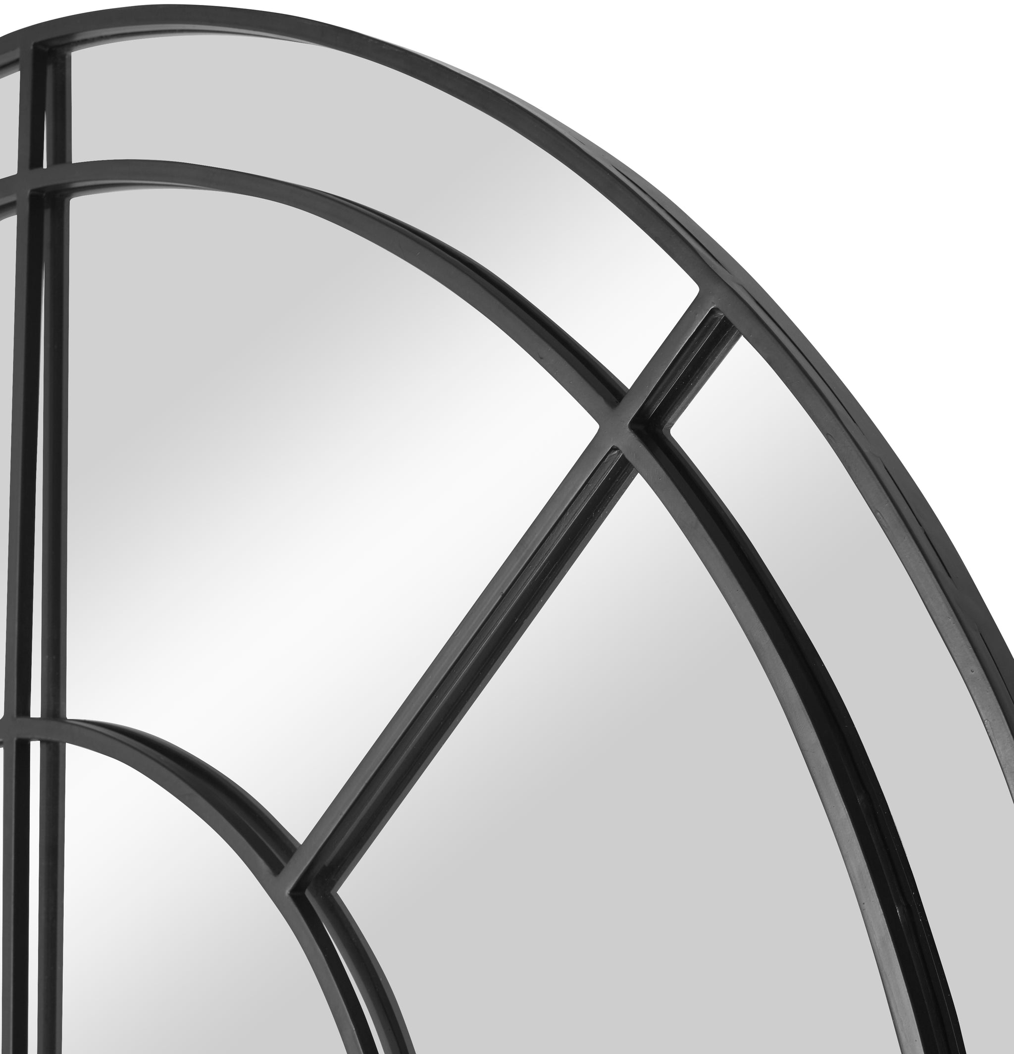 Grantola Black Arch Iron Mirror