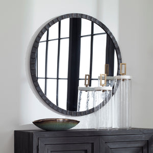 Dandridge Round Industrial Mirror