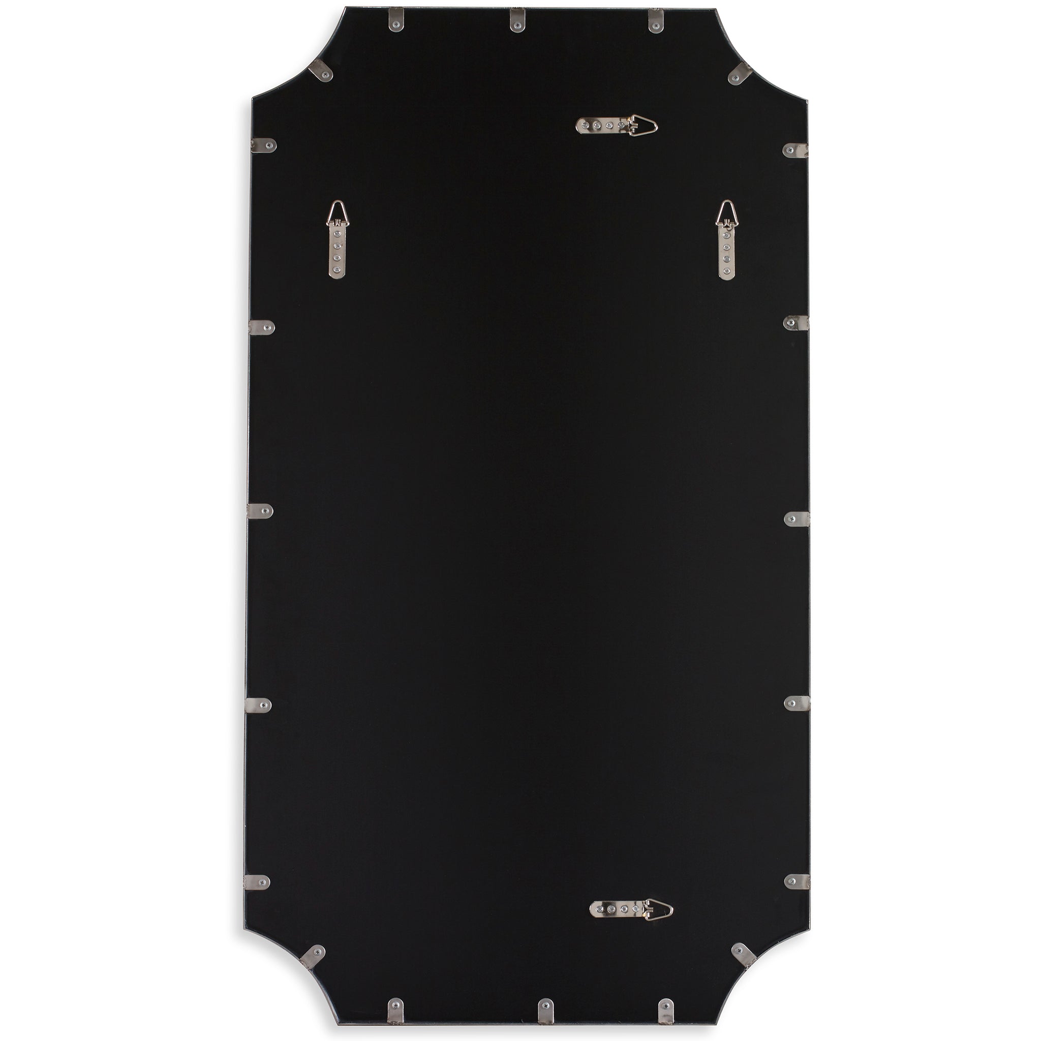 Lennox Black Scalloped Corner Mirror