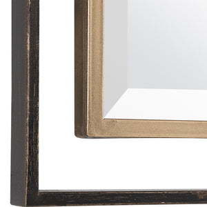 Carrizo Gold & Bronze Rectangle Mirror