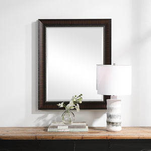 Wythe Burnished Wood Mirror