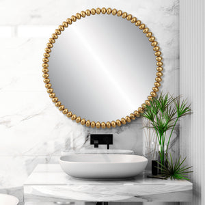 Byzantine Round Gold Mirror
