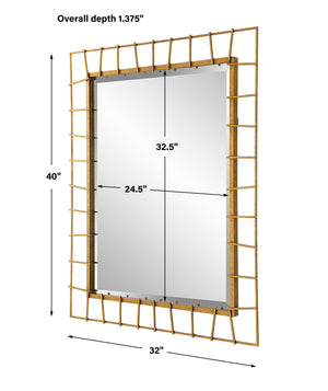 Townsend Antiqued Gold Mirror