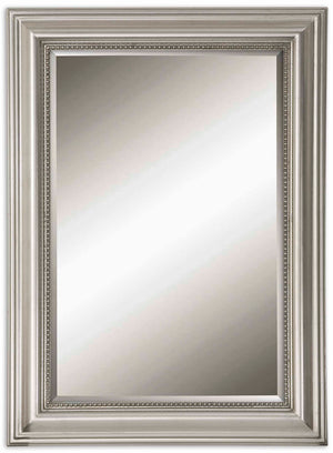Stuart Silver Beaded Mirror