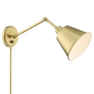 Mitchell 1 Light Aged Brass Wall Mount
