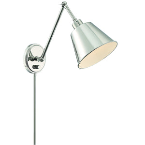 Mitchell 1 Light Polished Nickel Wall Mount