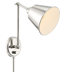 Mitchell 1 Light Polished Nickel Wall Mount