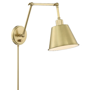 Mitchell 1 Light Aged Brass Wall Mount