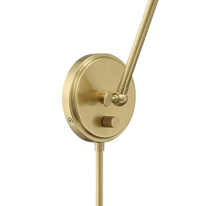 Mitchell 1 Light Aged Brass Wall Mount