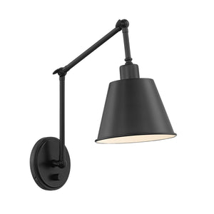 Mitchell 1 Light Matte Black Wall Mount