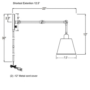 Mitchell 1 Light Matte Black Wall Mount