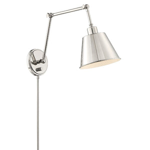 Mitchell 1 Light Polished Nickel Wall Mount