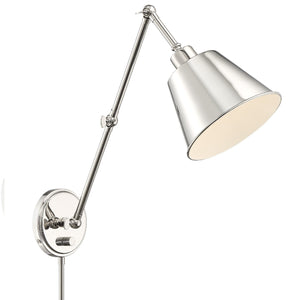 Mitchell 1 Light Polished Nickel Wall Mount