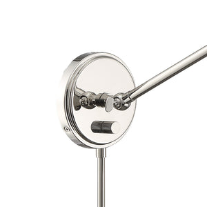 Mitchell 1 Light Polished Nickel Wall Mount