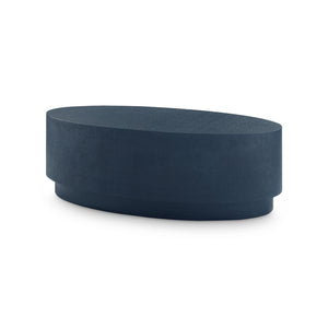 Oval Coffee Table in Blue Steel| Mila Collection | Villa & House