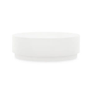 Oval Coffee Table in White Lacquered | Mila Collection | Villa & House