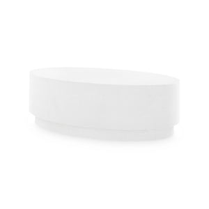 Oval Coffee Table in White Lacquered | Mila Collection | Villa & House