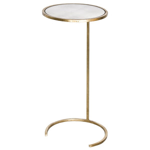 Worlds Away Monaco Antique Mirror Cigar Table – Gold Leaf