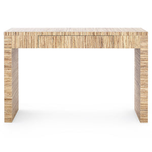 Lacquered Papyrus Console Table with Drawer – Natural | Morgan Collection | Villa & House