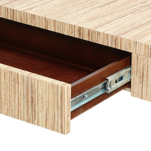 Lacquered Papyrus Console Table with Drawer – Natural | Morgan Collection | Villa & House