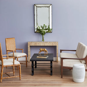 Lacquered Papyrus Console Table with Drawer – Natural | Morgan Collection | Villa & House