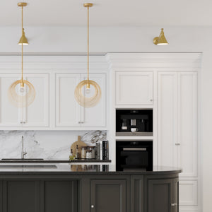 Morgan 1 Light Aged Brass Wall Mount