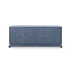 Extra Large 4-Door Cabinet in Navy Blue | Meredith