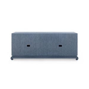 Extra Large 4-Door Cabinet in Navy Blue | Meredith