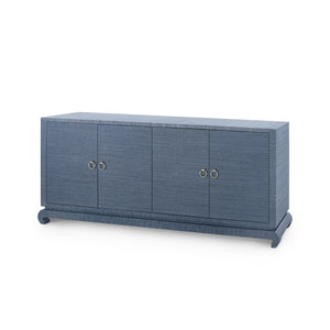 Extra Large 4-Door Cabinet in Navy Blue | Meredith