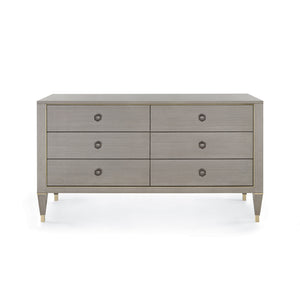Extra Large 6-Drawer in Taupe Gray | Morris Collection | Villa & House