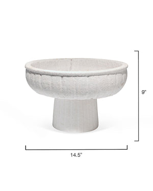 Large Ceramic Pedestal Bowl