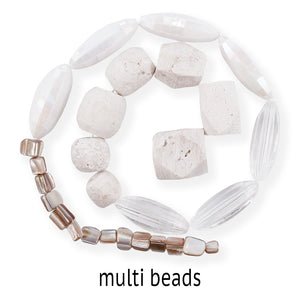 18" Malibu Stoney Multi-Bead Pendant