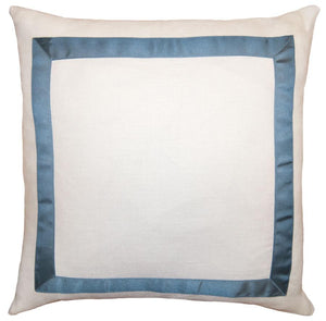 Marquess Birch Slate Blue Ribbon Pillow