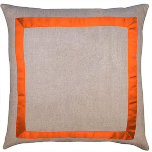 Marquess Linen Bittersweet Ribbon Pillow