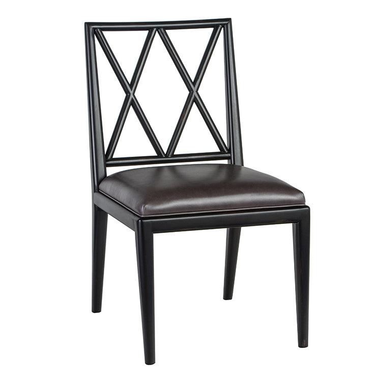 Milton X-Back Armless Side Chair