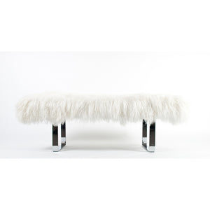 Tibetan Lamb U Shape Bench (Additional Colors & Finishes Available)