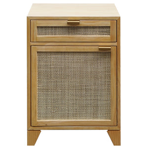 Worlds Away Nell Cane Nightstand – Pine