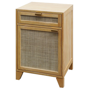 Worlds Away Nell Cane Nightstand – Pine