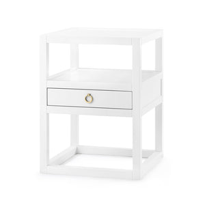 1-Drawer Side Table in White | Newport Collection | Villa & House