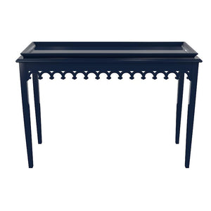 Newport Lacquer Console Table - Navy (Additional Colors Available)