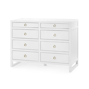 Large 8-Drawer in White | Newton Collection | Villa & House