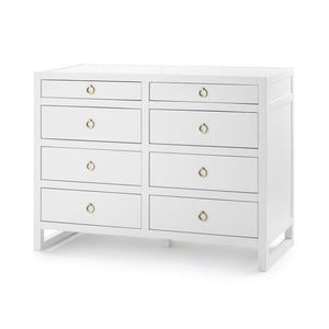 Large 8-Drawer in White | Newton Collection | Villa & House