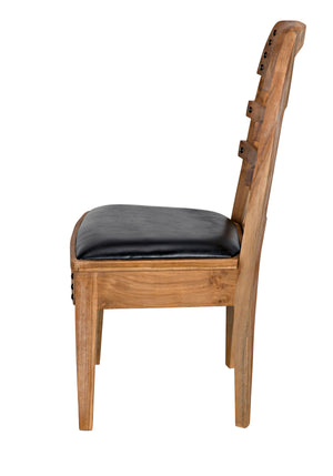 Laila Chair, Teak with Leather