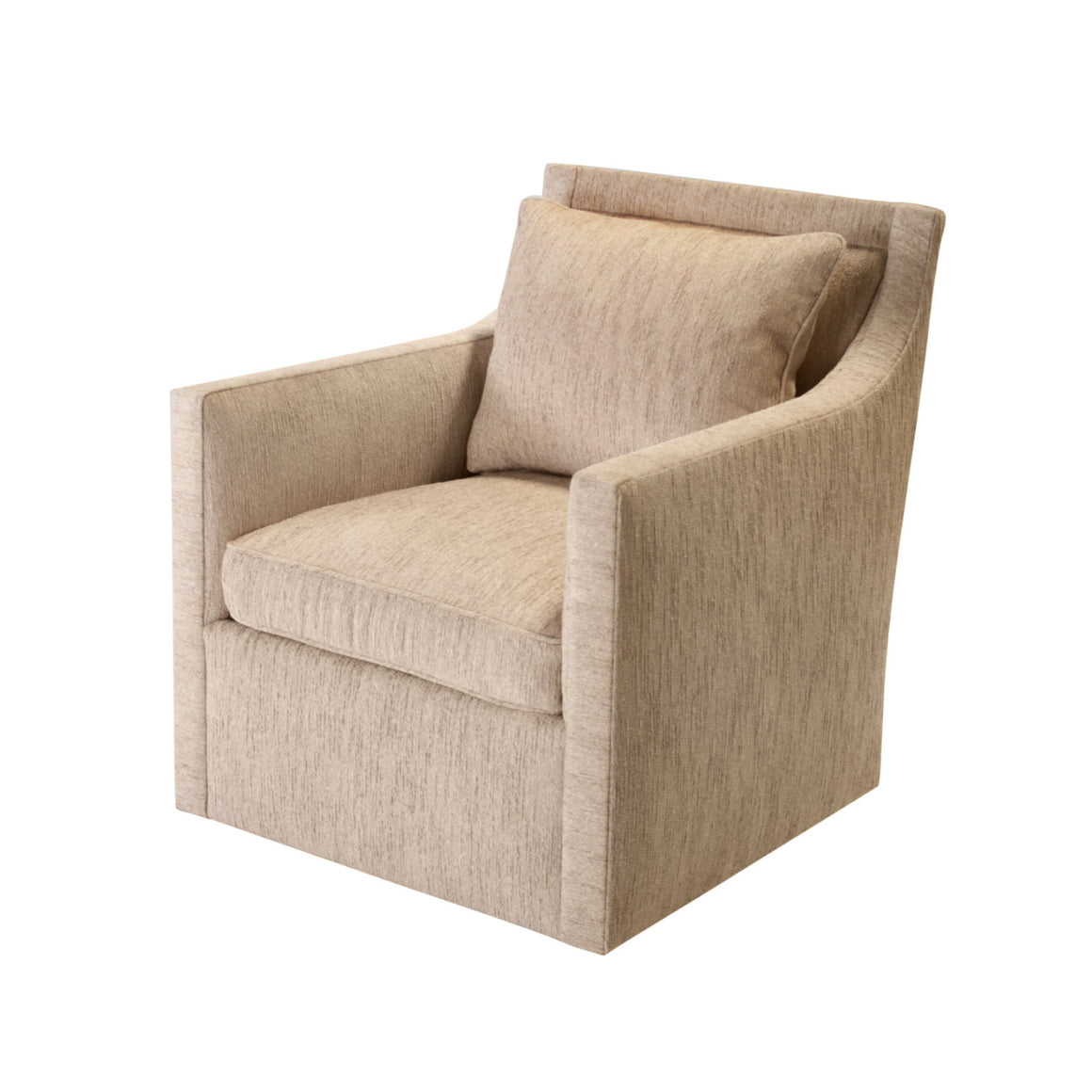 Kimberly Swivel Chair- Grotto Oyster